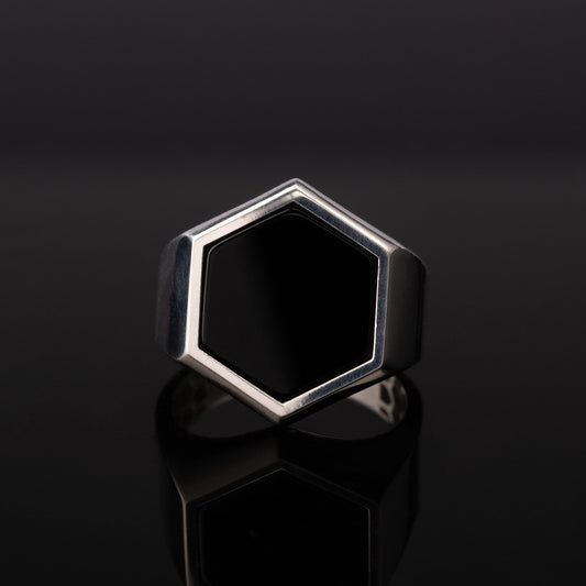 Hexagonal Gemstone Ring