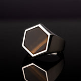 Hexagonal Gemstone Ring