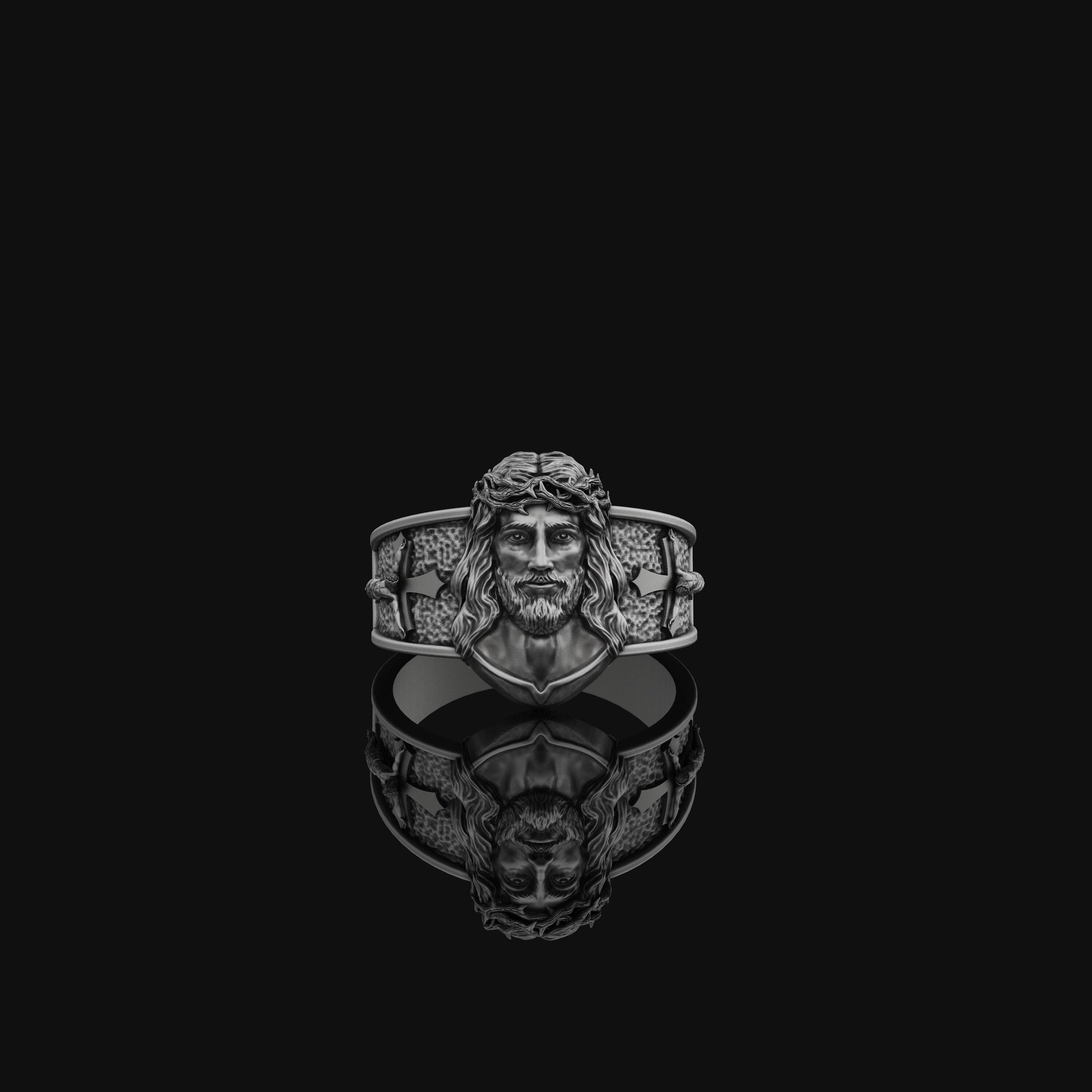 Staring Jesus Ring