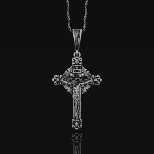 Jesus, Cross, Christian, Oxidized Finish