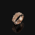 Load image into Gallery viewer, Hannya Mask Band - Engravable Rose Gold Finish
