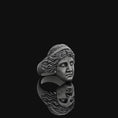 Load image into Gallery viewer, Venus De Milo Ring, Greek Mythology, Aphrodite Ring, Eyes Ring, Venus , Roman Ring, Mythologic Jewelry, Goddess Ring, Greek Mythology Oxidized Finish
