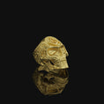 Bild in Galerie-Betrachter laden, Skull Masonic Ring, Gold Finish

