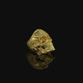 Load image into Gallery viewer, Biomechanical Skull Ring Gold Finish
