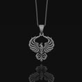 Load image into Gallery viewer, Phoenix Necklace, Oxidized Finish
