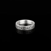 Celtic Knot Band Oxidized Finish