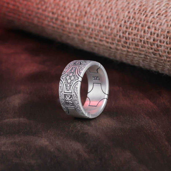 Cross Inscripted Ring,