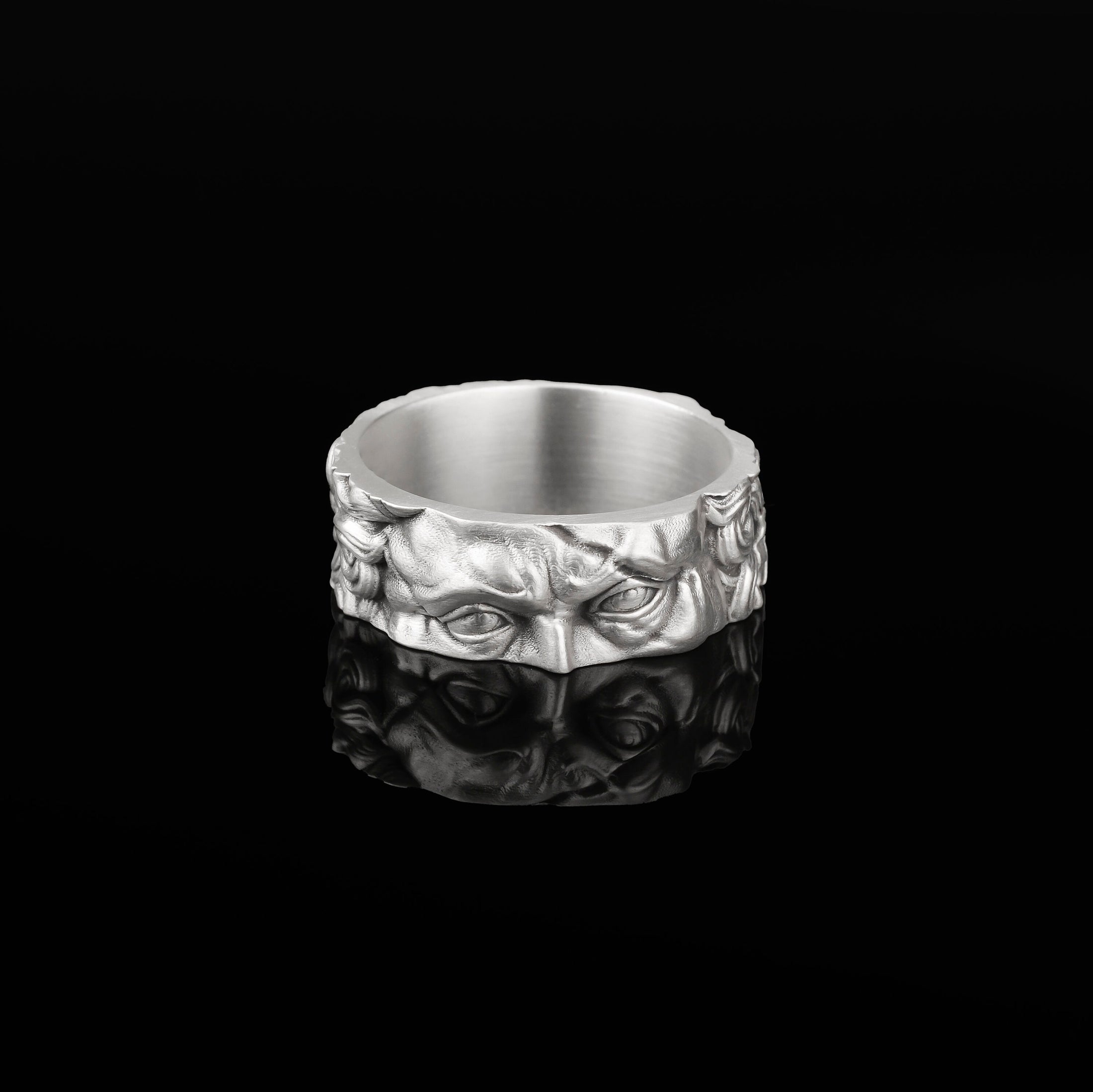 Michelagelo's Moses Band - Engravable Oxidized Finish