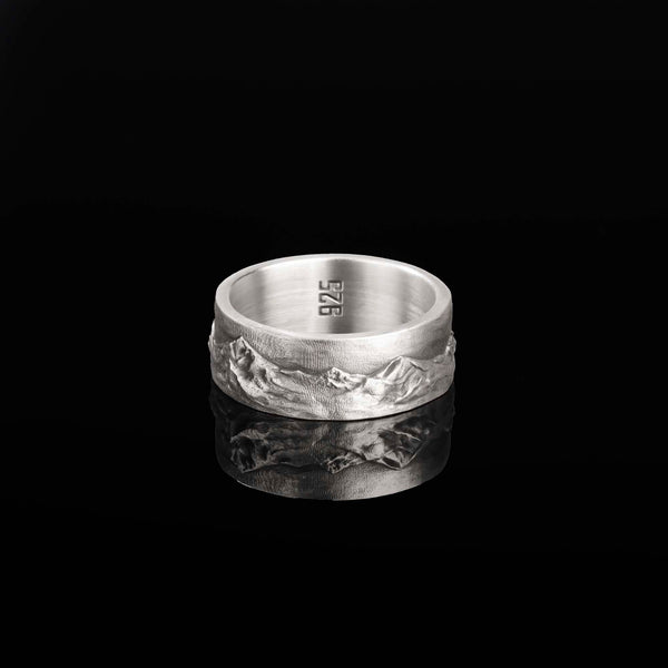 Mountain Engraved Ring,