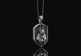Load image into Gallery viewer, Anubis And Skull Pendant Necklace For Men In Silver Necklace
