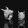 Load image into Gallery viewer, Oni Mask Ring
