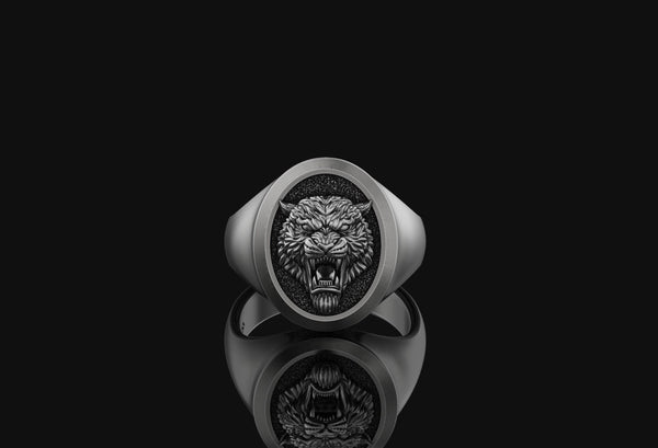 Tiger Signet Ring