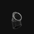 Load image into Gallery viewer, Oni Demon Ring, Silver Demon, Oriental Ring, Mythical Ring, Unique Japanese, Oni Inspired, Demon Motif, Eastern Mythology
