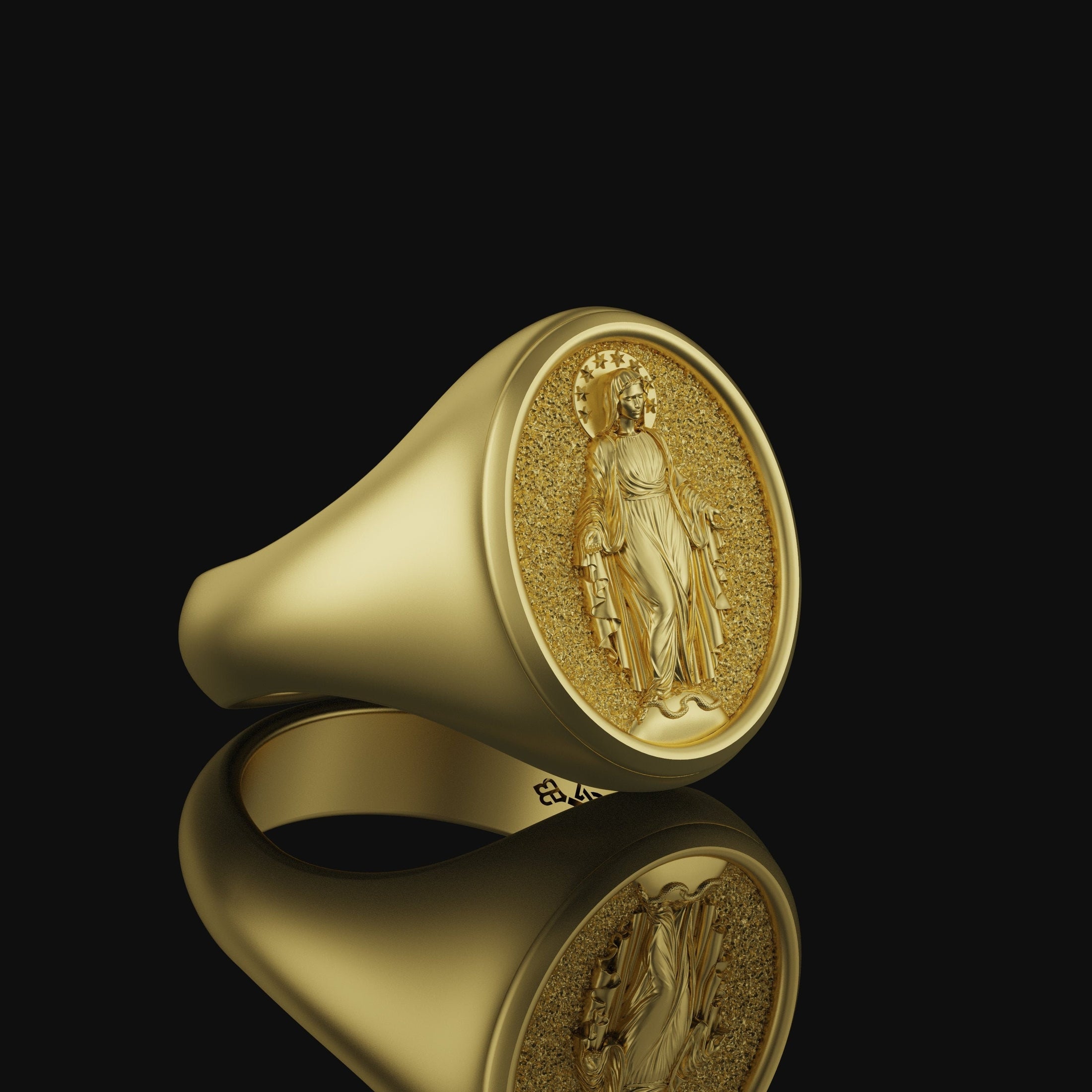 Mother Mary Signet Ring