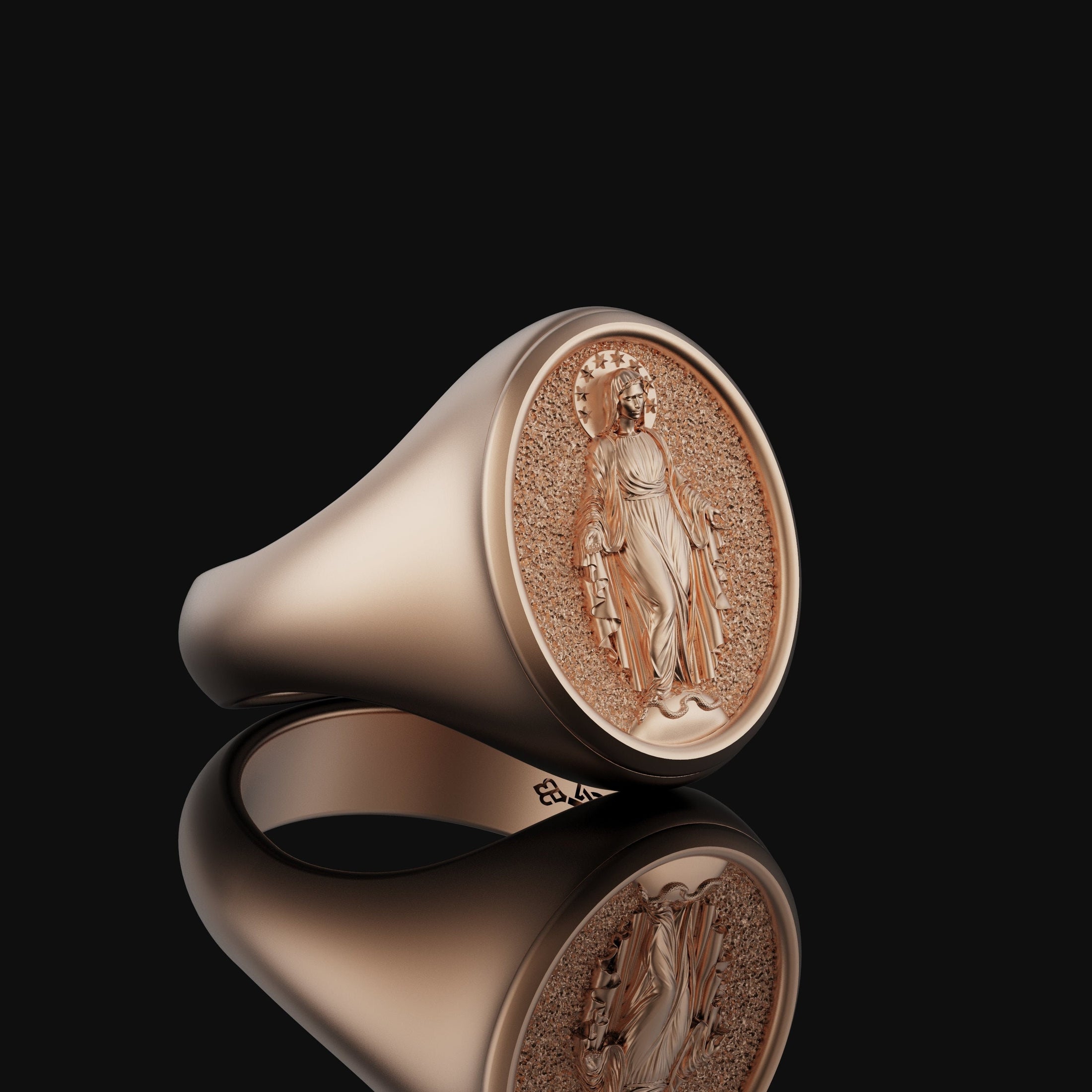 Mother Mary Signet Ring