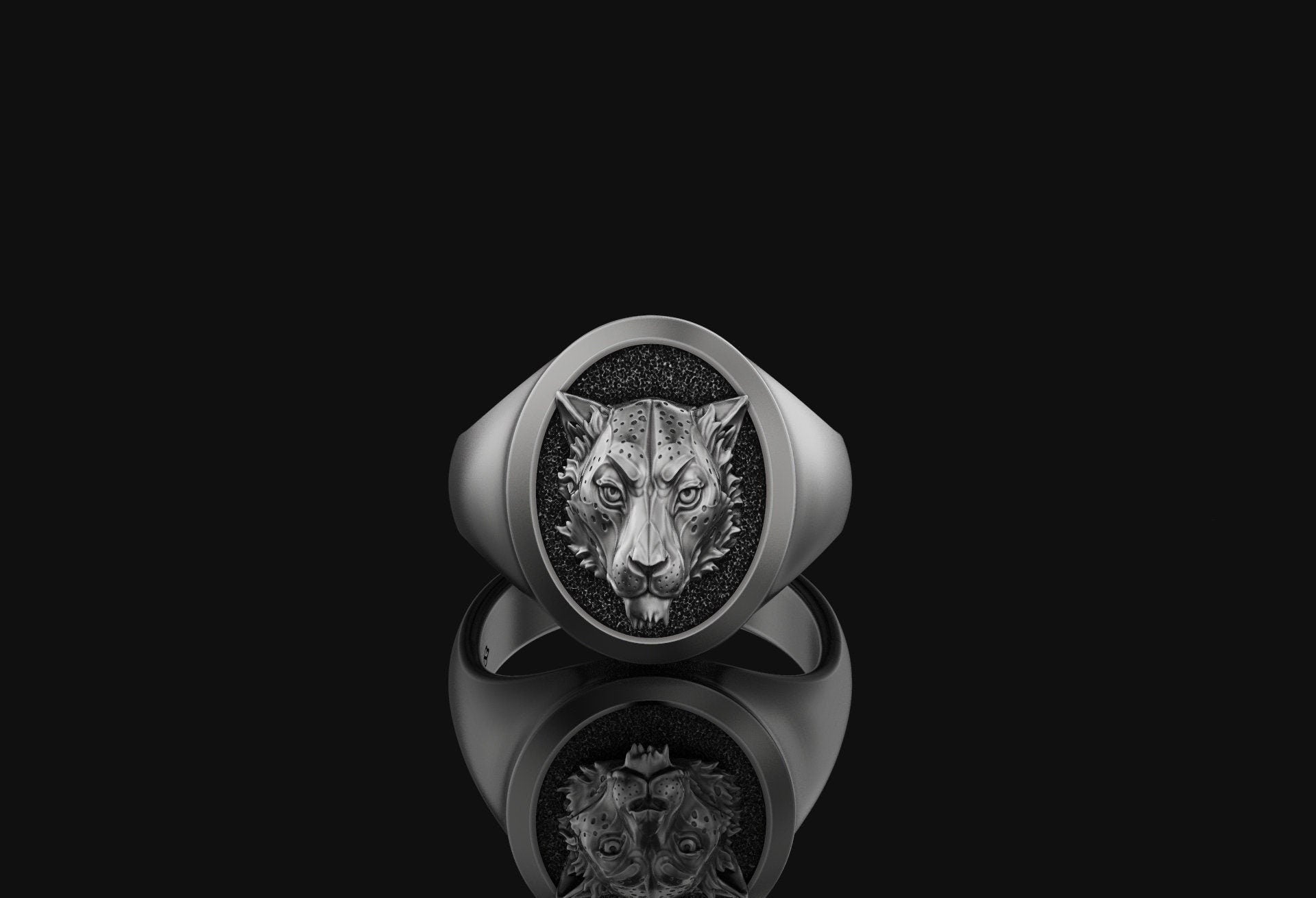 Leopard Signet Ring