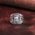 Load image into Gallery viewer, Zeus God And Lightning Signet Ring for Men

