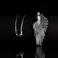 Bild in Galerie-Betrachter laden, Wing Pendant, Guardian Angel, Protection Necklace, Religious Jewelry, Christian Accessory, Faith Necklace, Prayer Jewelry, Holy Pendant Oxidized Finish
