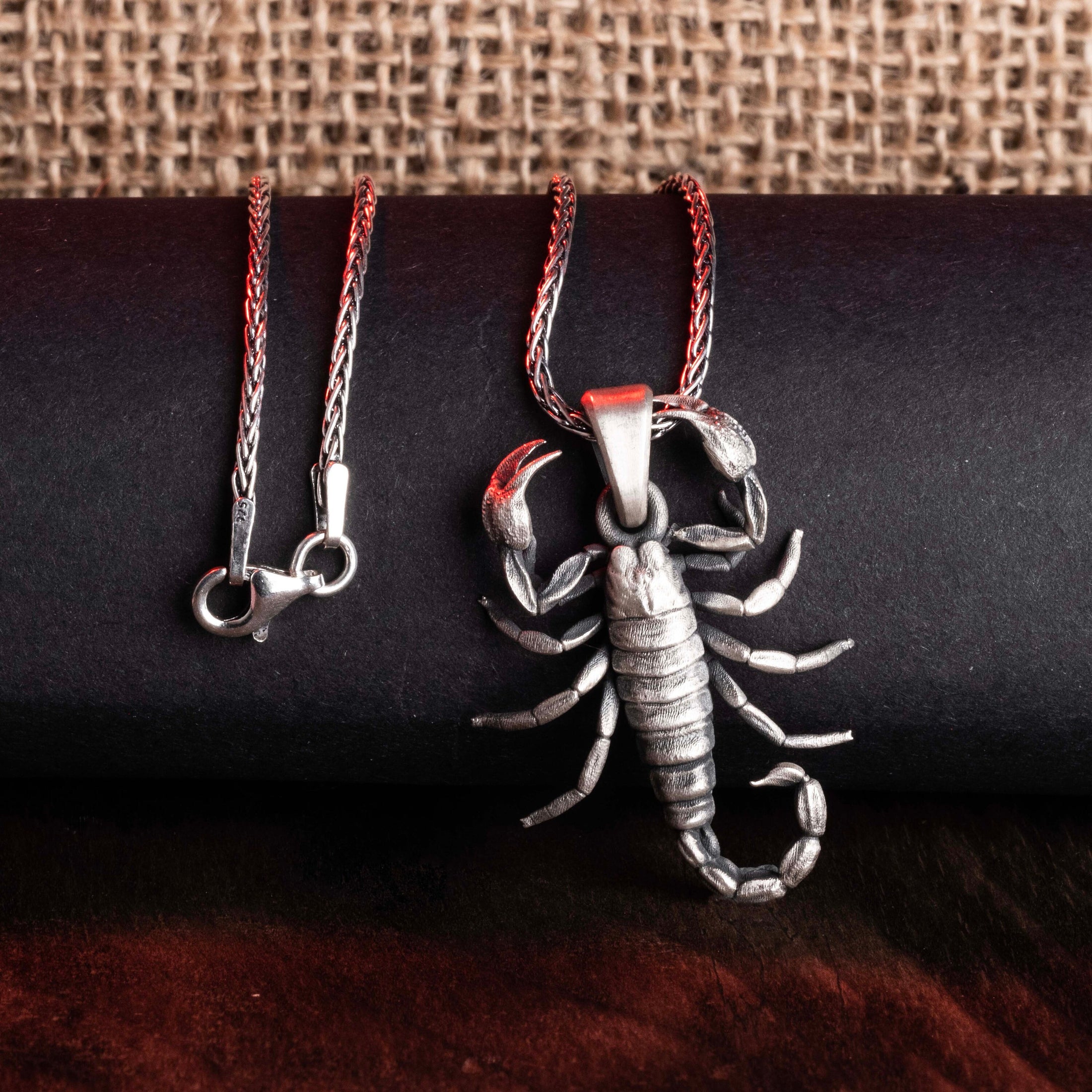 Scorpion Necklace, Scorpio Pendant, Zodiac Jewelry, Birth Sign Charm, Astrology Gift, Sting Pendant, Star Sign, October Gift, November Birth Oxidized Finish