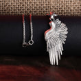 Bild in Galerie-Betrachter laden, Wing Pendant, Guardian Angel, Protection Necklace, Religious Jewelry, Christian Accessory, Faith Necklace, Prayer Jewelry, Holy Pendant
