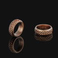 Load image into Gallery viewer, Celtic Knot Band - Engravable Rose Gold Finish
