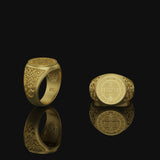Saint Benedict Ring Gold Finish