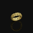 Load image into Gallery viewer, Byzantine Chain Band Gold Finish
