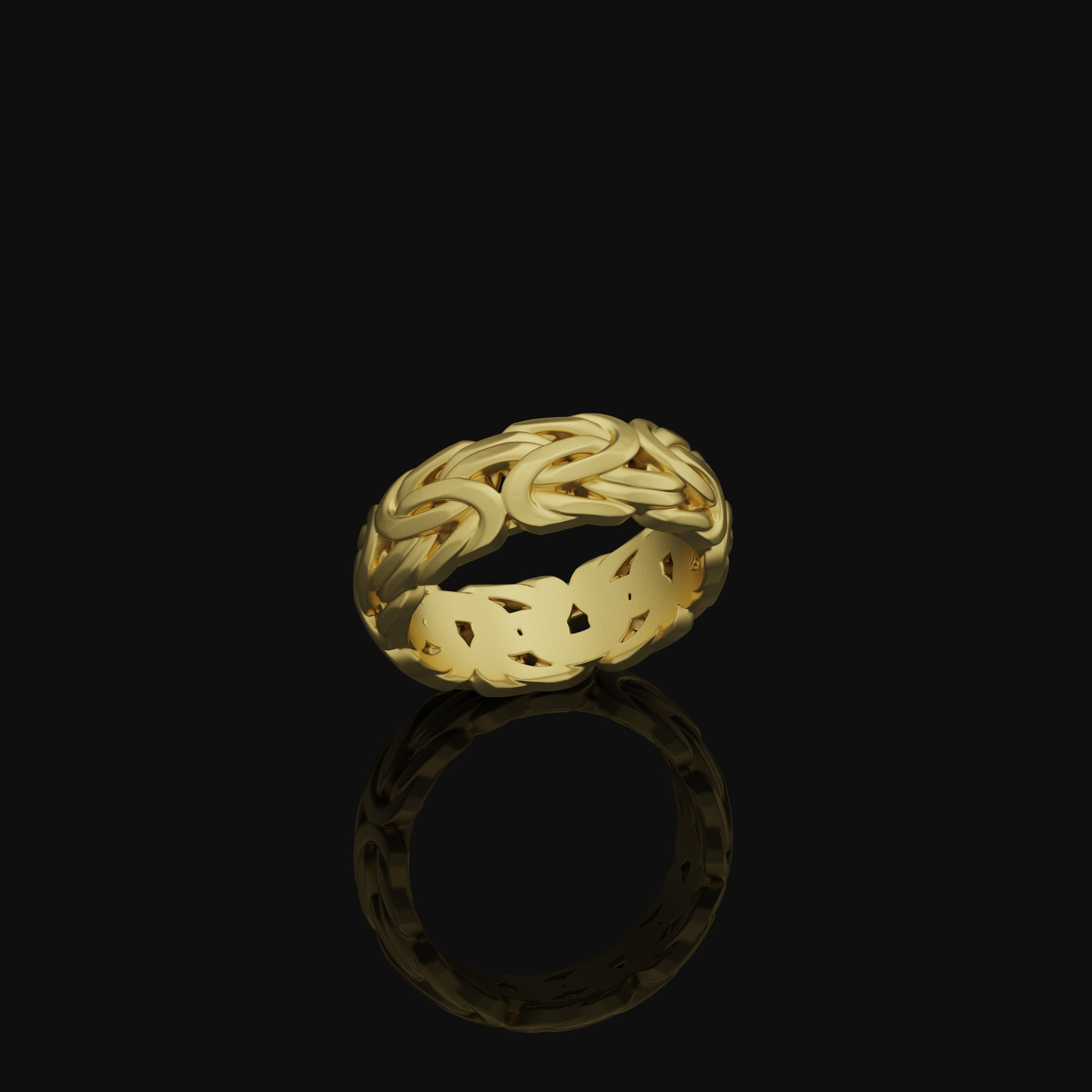 Byzantine Chain Band Gold Finish