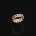 Load image into Gallery viewer, Byzantine Chain Band Rose Gold Finish
