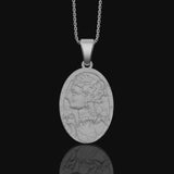Persephone Pomegranate Pendant, Greek Goddess Mythology, Goddess Necklace, Mother's Day Gift, Book Page Jewelry Polished Matte
