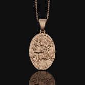 Persephone Pomegranate Pendant Rose Gold Finish