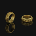 Bild in Galerie-Betrachter laden, Celtic Knot Band - Engravable Gold Finish
