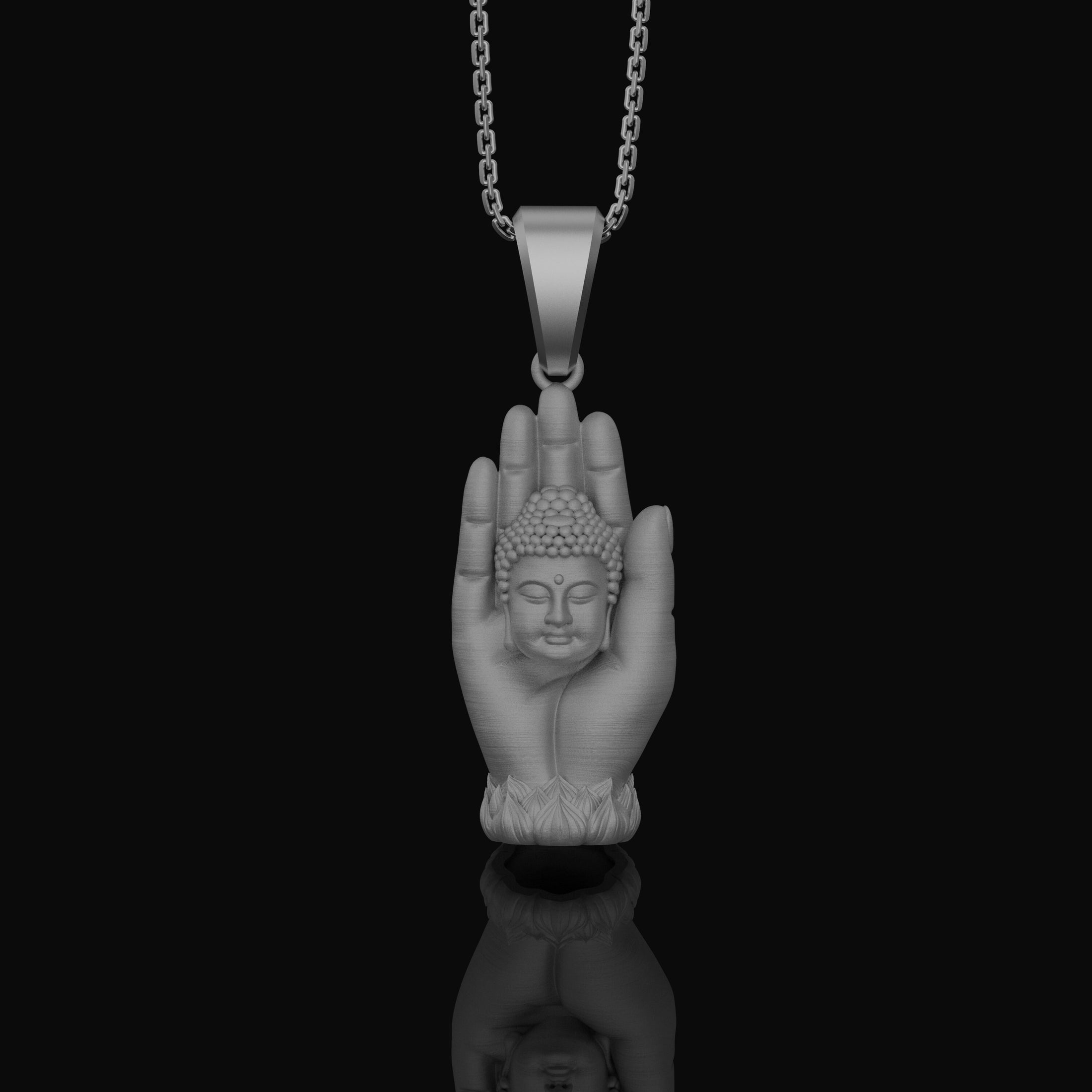 Buddha Necklace Polished Matte