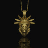 Statue Of Liberty, New York Charm, NYC, Lady Liberty, Lady Liberty Charm Necklace, Liberty Jewelry Gold Finish