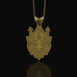 Elegant Silver Deer Necklace, Nature-Inspired Pendant, Perfect Gift for Deer Lovers, Symbol of Grace & Wilderness Gold Matte
