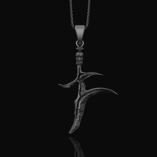 Middle Earth Warrior Necklace Oxidized Finish