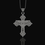 St. Michael Protection Silver Cross, 'Quis ut Deus' Engraved, Archangel Michael Amulet, Symbol of Divine Guard