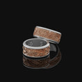 Bild in Galerie-Betrachter laden, Rotating Crane Wedding Band Ring, Engravable Inside, Elegant Bird Design, Unique Symbol of Longevity
