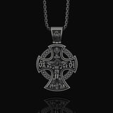 Two-Sided Cross Necklace: Saint Michael Front, Jesus Crucifix Back, Dual Faith Symbol, Christian Jewelry