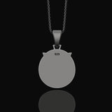 Silver Samurai Head Pendant, Symbol of Honor & Warrior Spirit, Unique Japanese Heritage Jewelry