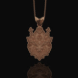 Elegant Silver Deer Necklace, Nature-Inspired Pendant, Perfect Gift for Deer Lovers, Symbol of Grace & Wilderness Rose Gold Matte