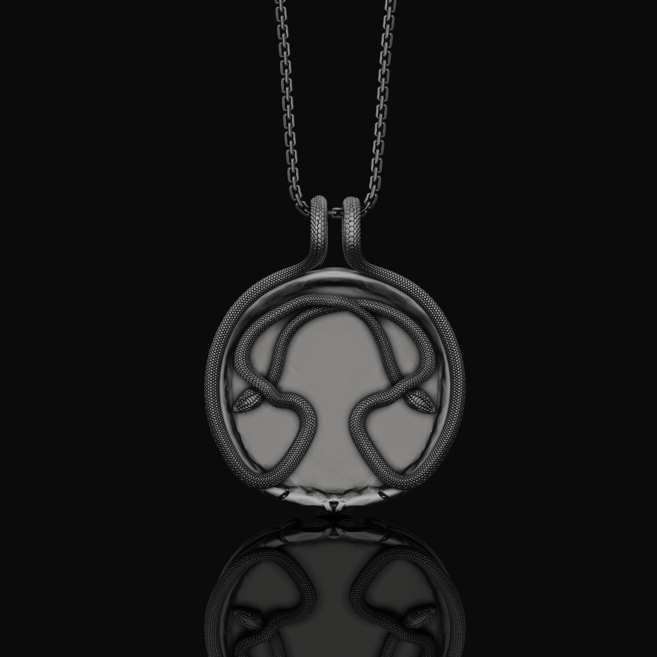 Silver Ankh Necklace with Eye of Providence, Ankh Medallion Design, Symbol of Life & Divine Protection