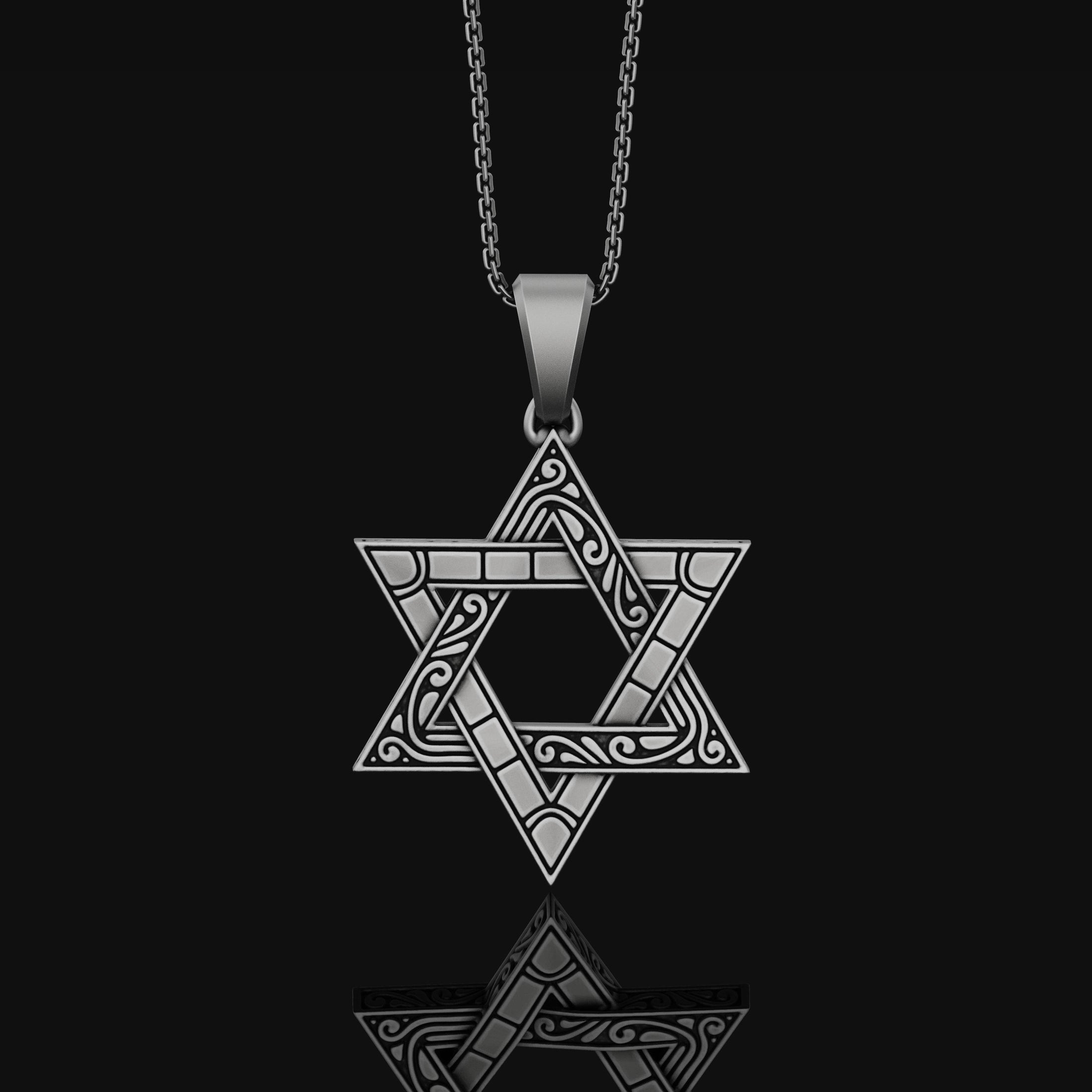 Star of David Pendant, Symbol of Jewish Faith, Elegant Hexagram Necklace, Emblem of Heritage & Unity
