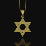 Silver Star of David Charm, Timeless Jewish Symbol, Delicate Hexagram Pendant, Reflection of Tradition