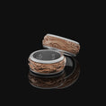 Bild in Galerie-Betrachter laden, Rotating Carbon Wave Band - Engravable
