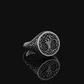 Load image into Gallery viewer, Yggdrasil Ring Oxidized Finish
