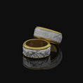 Load image into Gallery viewer, Rotating Viking Bear Band - Engravable
