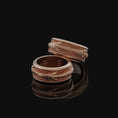 Load image into Gallery viewer, Rotating Tribal Spear Band - Engravable Rose Finish
