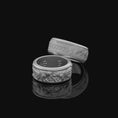 Load image into Gallery viewer, Rotating Viking Bear Band - Engravable Polished Finish
