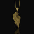 Bild in Galerie-Betrachter laden, Wing Pendant, Guardian Angel, Protection Necklace, Religious Jewelry, Christian Accessory, Faith Necklace, Prayer Jewelry, Holy Pendant Gold / Matte
